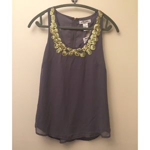 Ultra Pink Brand Racerback Tank with Sequin Detail